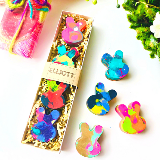 Easter Bunny Crayon Gift Set for Kids