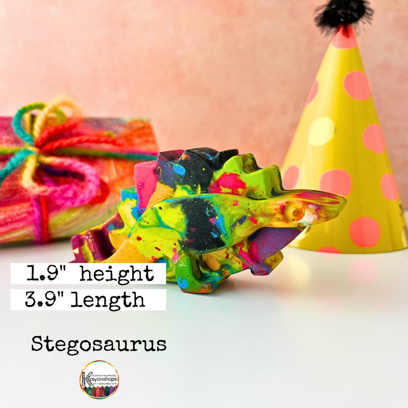 Chunky Rainbow Crayons Dinosaur Theme