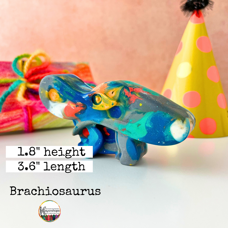 Chunky Rainbow Crayons Dinosaur Theme